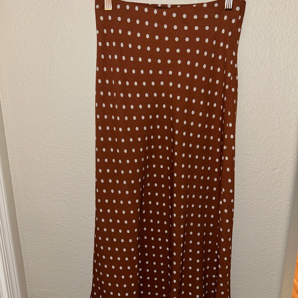 Brown Polka Dot Skirt